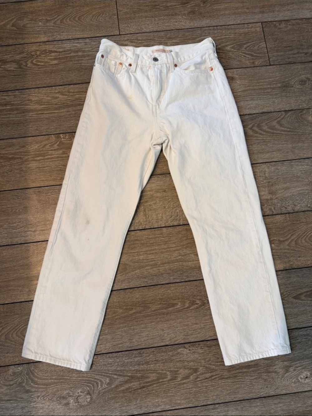 Levi's White Women's Straight Jeans 28x28 FAIR